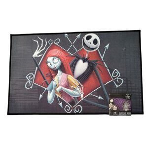 Disney The Nightmare Before Christmas Jack & Sally 20"X32" Accent Rug NWT